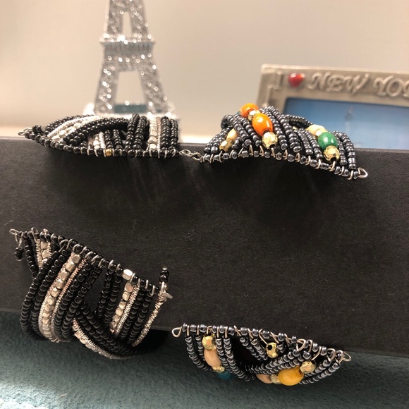 Bundle of 2 - Cuff-style Beaded Bracelets - Picture 7 of 7